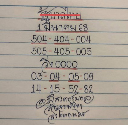 หวยมิสเตอร์บอล 1/3/68